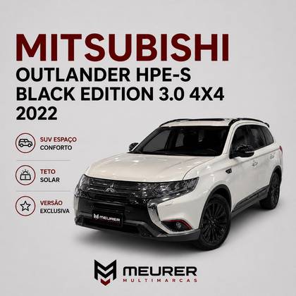 MITSUBISHI OUTLANDER 3.0 MIVEC V6 GASOLINA HPE-S BLACK EDITION AWD AUTOMÁTICO MITSUBISHI OUTLANDER 3.0 MIVEC V6 GASOLINA HPE-S BLACK EDITION AWD AUTOMÁTICO
